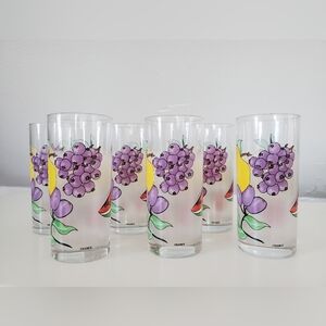 Set of 6 Vintage 1980s Highball Glasses